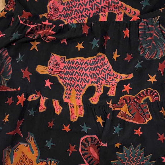 Farm Rio Animal Sky Maxi Dress Button-Up - Picture 5 of 11